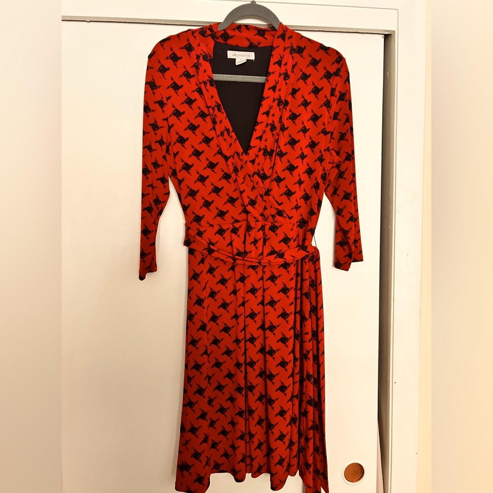 L Liz Claiborne wrap dress